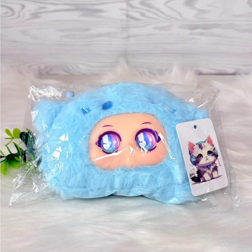 Blue Plush Shoulder‎ Bag